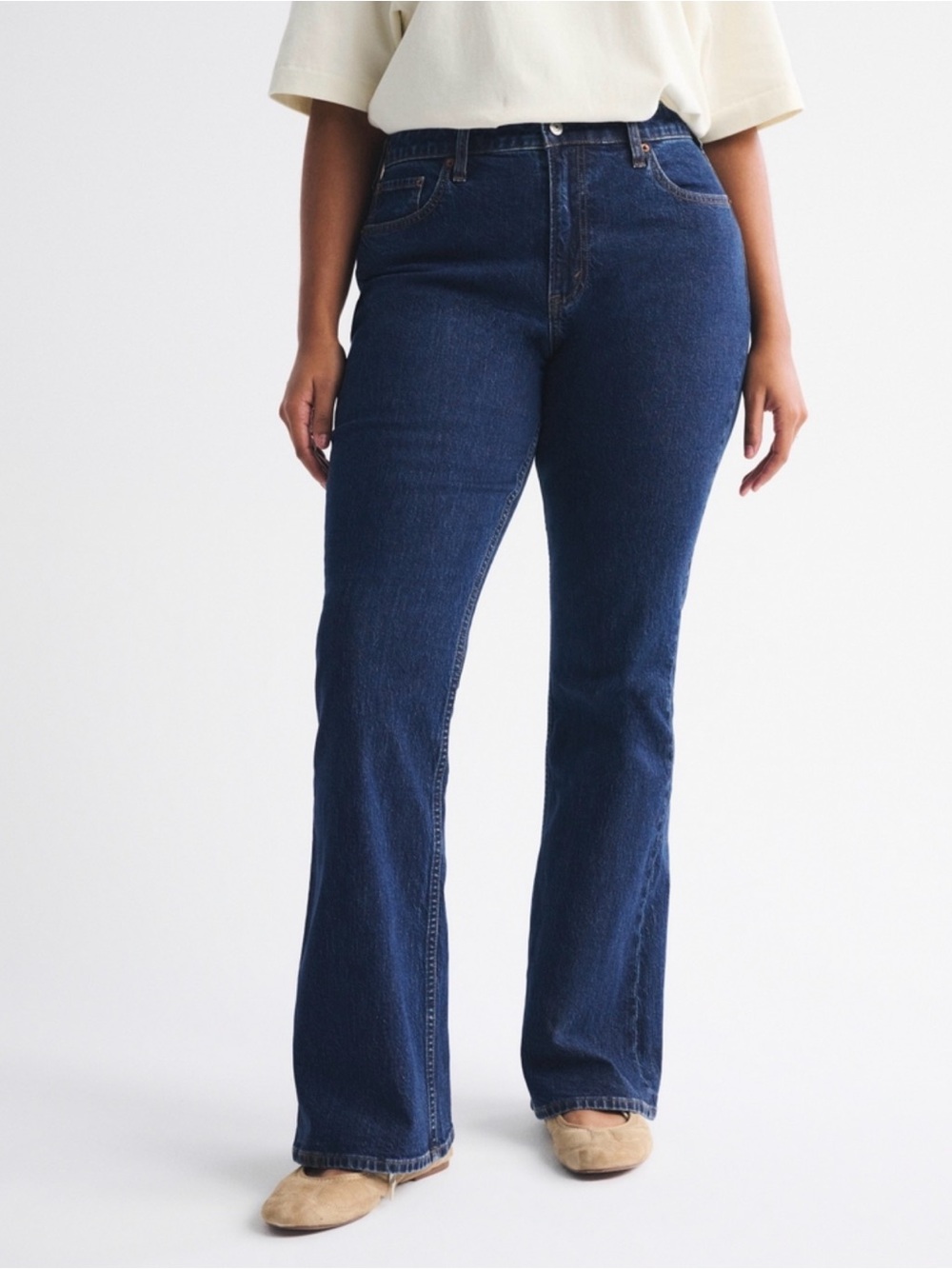 Abercrombie & Fitch Women's Dark Blue Boot Cut Jeans